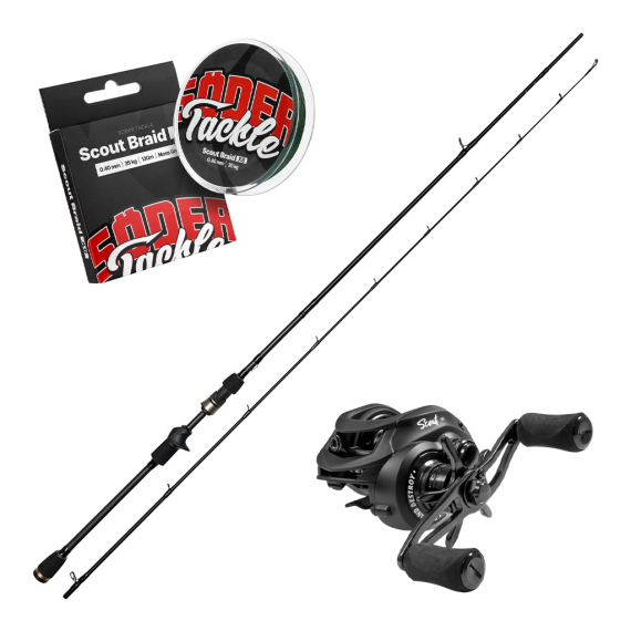 Westin W3 Finesse Crank-T 2nd 7\' ML 5-20g & Scout BC Combo i gruppen Kombinasjoner / Kaste Kombinasjoner / Kastesett Abbor hos Sportfiskeprylar.se (W359-0702-MLSCOUTBCSET)