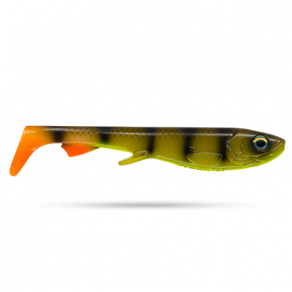 Wolfcreek Shad 20cm, 75g - Pickleback Perch (Glow) i gruppen Sluker / Softbaits / Gjedde Softbaits hos Sportfiskeprylar.se (WCL-SHAD20-C029)