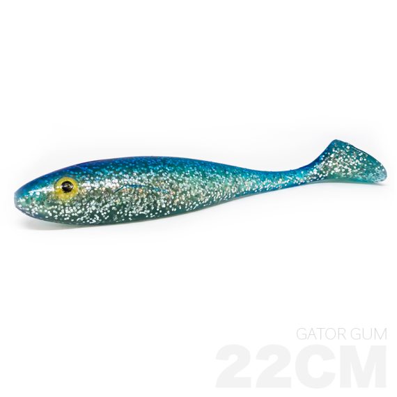 Gator Gum 22cm, 85g - Silver Blue i gruppen Sluker / Softbaits / Gjedde Softbaits hos Sportfiskeprylar.se (Z-GG22-14-SilverBlue)