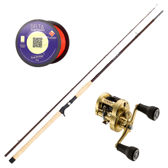 Wolfcreek Damn You Rod Pike & Musky Monster 10\' 450g Combo i gruppen Kombinasjoner / Kaste Kombinasjoner / Spinnfiskesett Gjedde hos Sportfiskeprylar.se (Z-WC10-16-2PCSET)