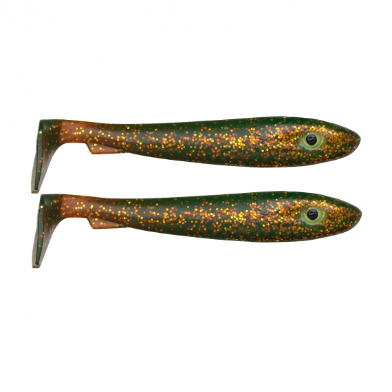 McRubber 21cm (2 pack) - Motoroil Glitter i gruppen Sluker / Softbaits / Gjedde Softbaits hos Sportfiskeprylar.se (ZS100412)