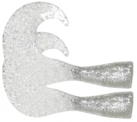 Sparetail Zonker Tail, 2-pack (silver) i gruppen Sluker / Softbaits / Ekstra Haler Og Curlytails hos Sportfiskeprylar.se (ZS101406)