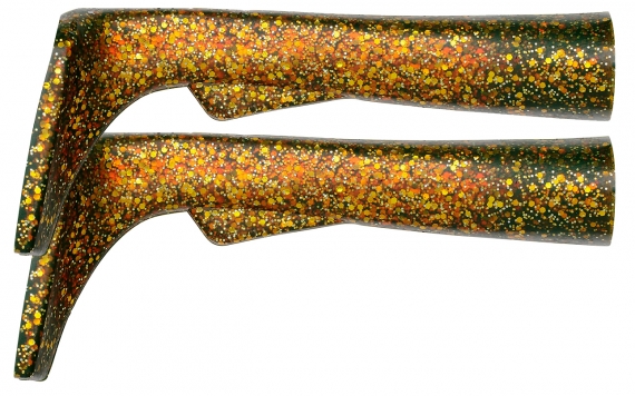 SvartZonker Big Paddle - Real Motoroil Glitter 2-pack i gruppen Sluker / Ekstra Paddletails hos Sportfiskeprylar.se (ZS101610)