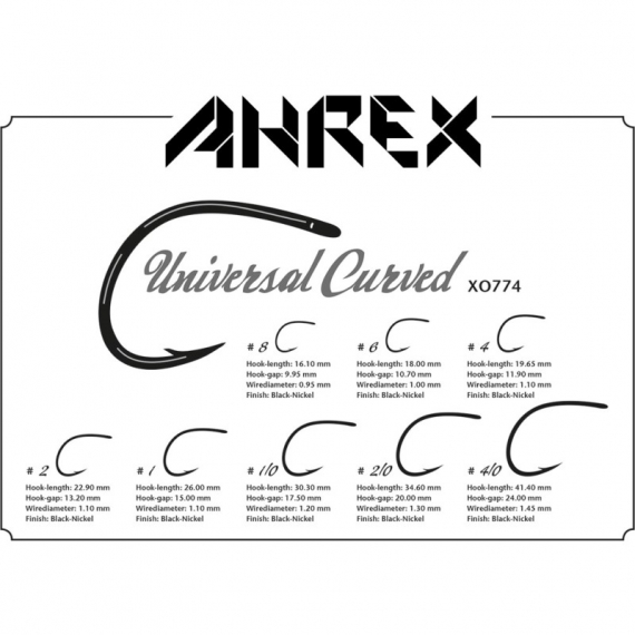 Ahrex XO774 - Universal Curved i gruppen Kroker Og Terminal Takkel / Kroker / Fluebindings Kroker hos Sportfiskeprylar.se (axo774-1r)
