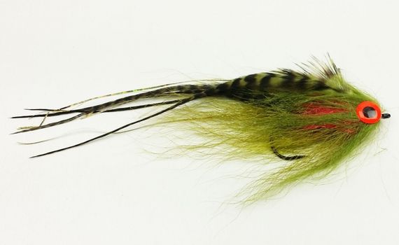 Bauer Pikefly deceiver 4/0 Enkelkrok, Dirty Perch i gruppen Sluker / Fluer / Gjeddefluer hos Sportfiskeprylar.se (f18hf1610)