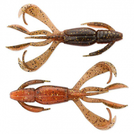 Keitech Crazy Flapper 7cm (8-pack) - Green Pumpkin Orange Gold