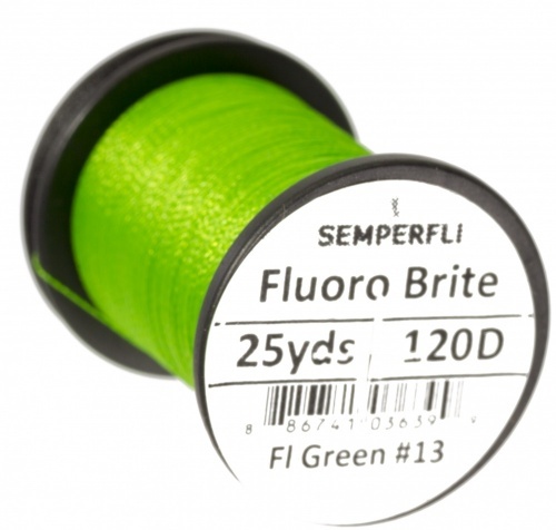 Semperfli Fluoro Brite - Green i gruppen Kroker Og Terminal Takkel / Flue Binding / Fluebindingsmateriale / Bindetråd hos Sportfiskeprylar.se (sem-glo-grr)