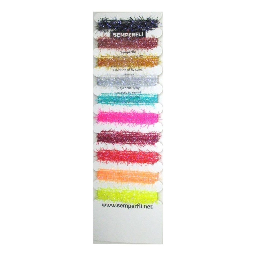Semperfli Straggle String Mixed Pack - Standard Collection i gruppen Kroker Og Terminal Takkel / Flue Binding / Fluebindingsmateriale / Yarn Og Chenille hos Sportfiskeprylar.se (sem-straggle-mix-std)