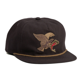 Howler Bro's Unstructured Snapback Hats Osprey Prey - Black Twill
