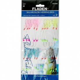 Fladen Flasher rigs 4pcs - Mix 1