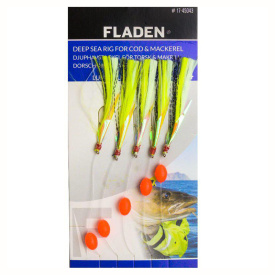 Fladen Luminous Silk Hooks Size 1/0 Yellow