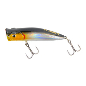 Fladen Maxximus Ploppy Popper 70mm 9g - Black/Silver/Gold