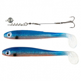 IFISH The Demon 15cm, 2-pack ink. Stinger & 5g Link Head - Ghost Blue