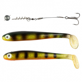 IFISH The Demon 15cm, 2-pack ink. Stinger & 5g Link Head - Fluo Perch