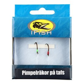 IFISH Ice Shrimp on leader 2-pcs