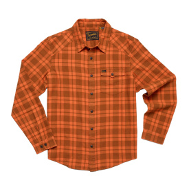 Howler Bro's La Grange Lightweight Flannel Cohen Plaid Pumpkin