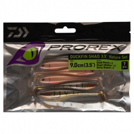 Daiwa PX Duckfin Shad 8,9cm (7-pack) - Nature Set