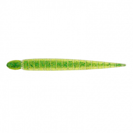Keitech Custom Leech 3'', 7,5cm (10-pack) - Lime Chartreuse