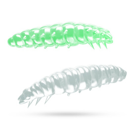 Libra Lures Larva 45 Garlic (8-pack) - Glow UV Green
