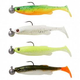 Savage Gear Fat Minnow T-Tail RTF 7,5cm, 5g + 7.5g #1/0 Sinking Darkwater Mix 4+4pcs