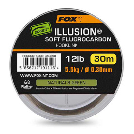 Fox Edges Illusion Soft Fluorocarbon Hooklink 30m