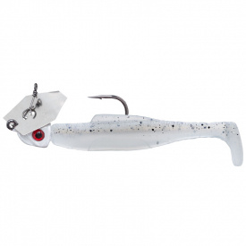 Z-man Diezel Chatterbait 1/4 Oz - Pearl Blue Glimmer (Silver Blade/White Head)