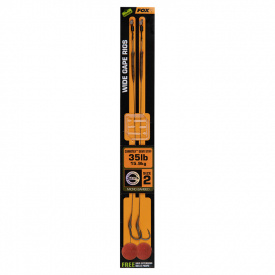 Fox Edges Wide Gape 2 - 35lb Camotex Semi Stiff (2-pack)
