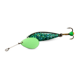 Norolan Disco Dancer Mini Spinner 10g - Flake Green Glow