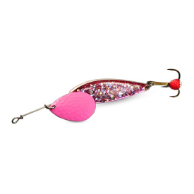 Norolan Disco Dancer Mini Spinner 10g - Flake UV Pink Glow