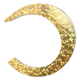 Wiggle Tails M - Holographic Gold 6-pack