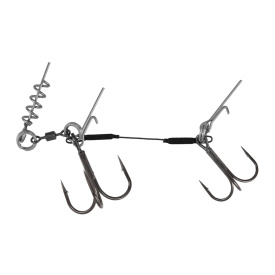 Mikado Stinger Jaws Double Evo Titanium - 25kg - Treble Hook 1/0 , 6