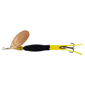 Westin Fc Downstream #4 20g - Black/Flouro Yellow Copper Blade