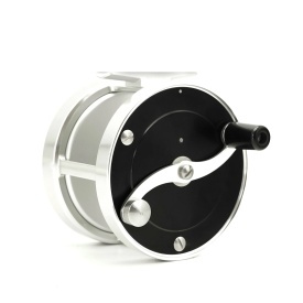 Iwana Retro 1:2 Multiplier Salmon Reel Black & Silver - 3,75''