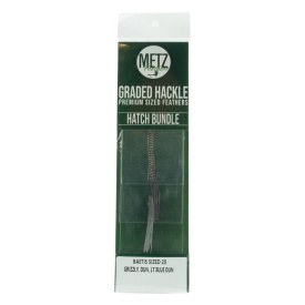 Metz Hackle Hatch Bundle 3-pcs - Baetis #22