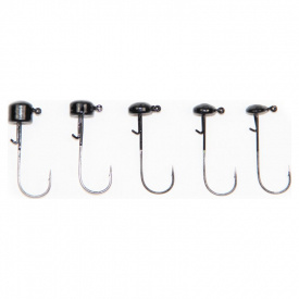 X Zone Ned Rig Head Black 2/0, 1.7g (5-pack)