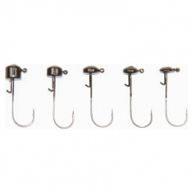 X Zone Ned Rig Head Green Pumpkin 2/0, 1.7g (5-pack)