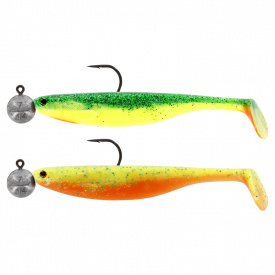 Westin ShadTeez Slim 7,5cm R 'N R 5g #2/0 (2-pack) - Dark Water Mix 1