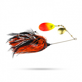 Rad Dog Spinnerbait - Black Orange Flame