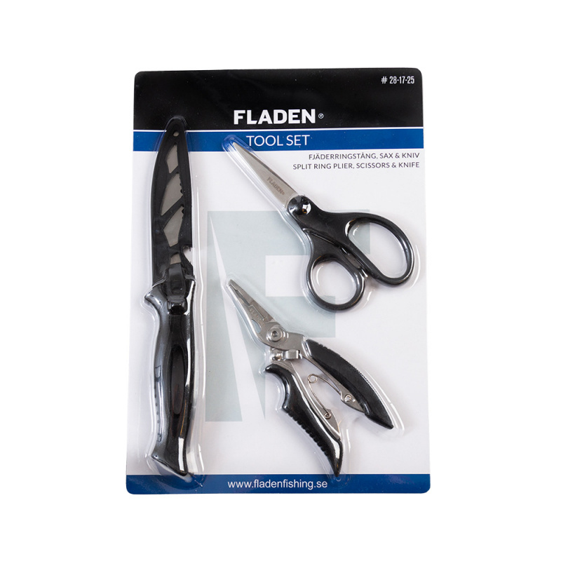 Fladen Tool Set Plier, Scissors, Pocket Knife
