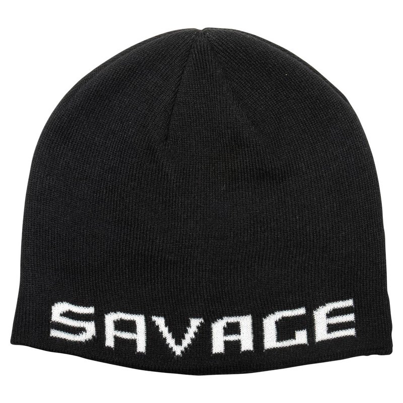 Savage Gear Logo Beanie, Black/White