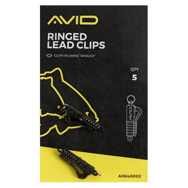 Avid Terminal Tackle Ringed Lead Clip (10st)