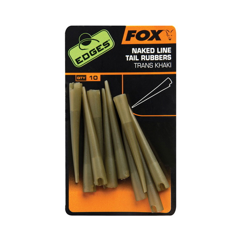 Fox Edges Naked Line Tail Rubbers 10-pack