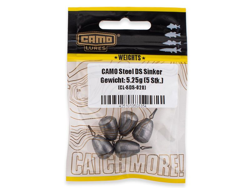 Camo Steel Drop Shot Sinker (5-pack)