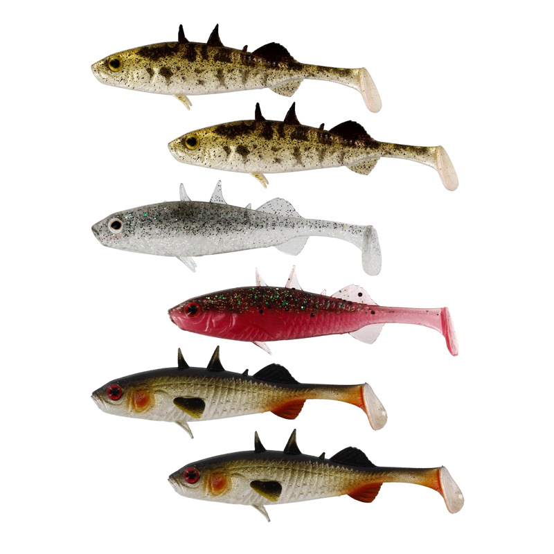 Westin Stanley The Stickleback Shadtail 5,5cm 1,5g Clear Water Mix (6-pack) 