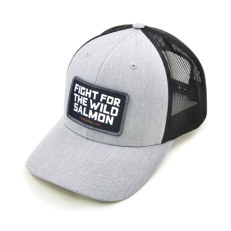 Frödin Flies Light Grey/Black Wild Salmon Trucker Hat