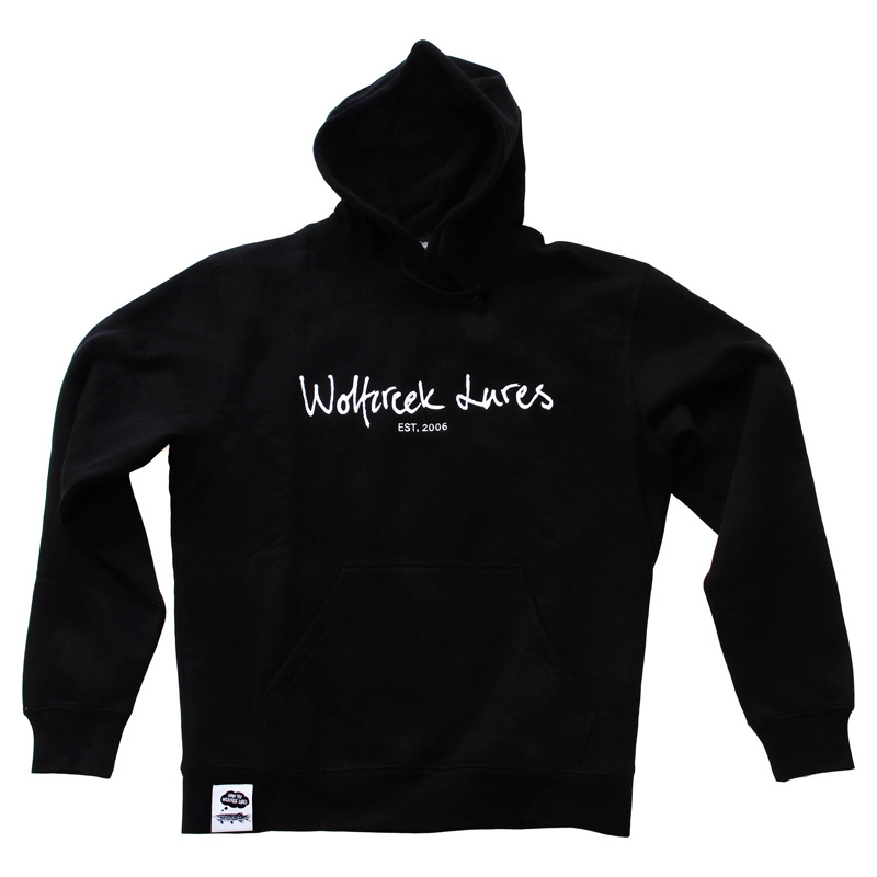 Wolfcreek Lures Classic Logo Hoodie, Black