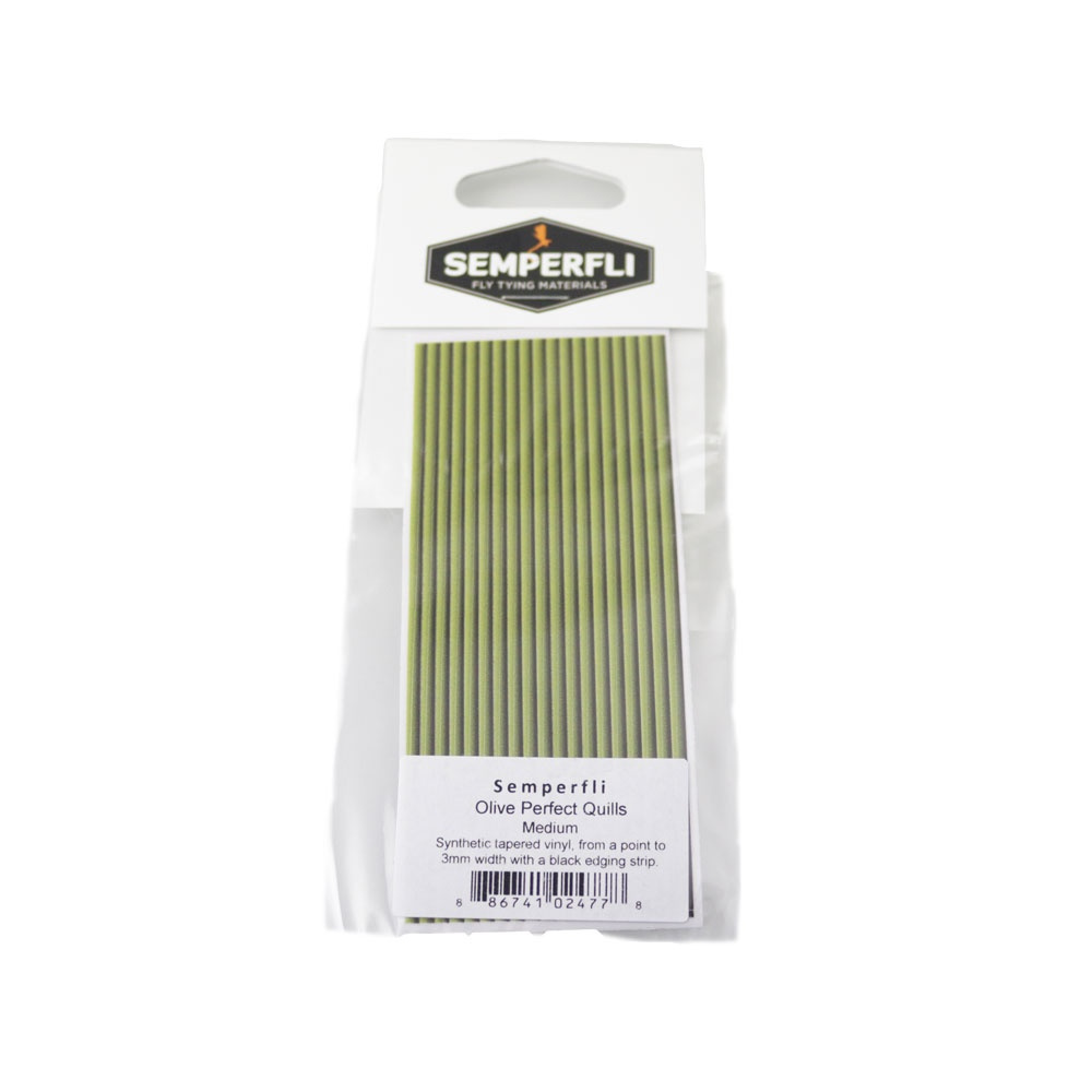 Semperfli Perfect Quills Synthetic Olive - Small